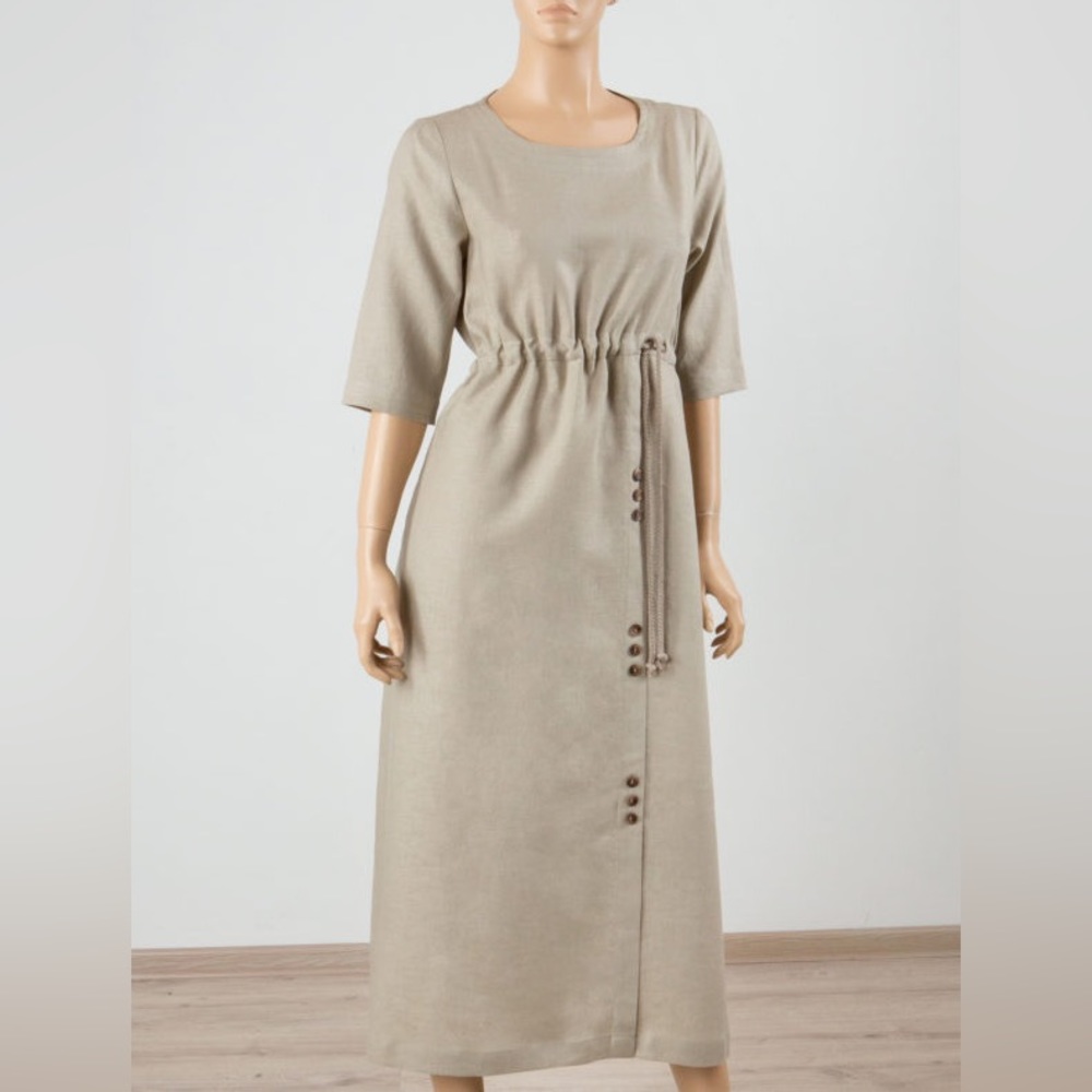 Long linen dress